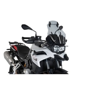 CUPOLINO PUIG TOURING CON DEFLETTORE BMW F 800 GS 2024-2025, FUME CHIARO