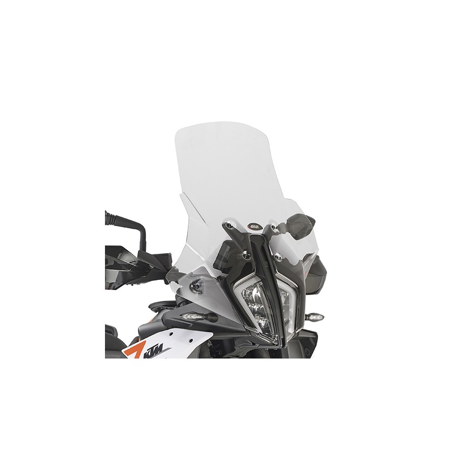 CUPOLINO GIVI TOURING KTM 890 ADVENTURE R 2023-2024, TRASPARENTE