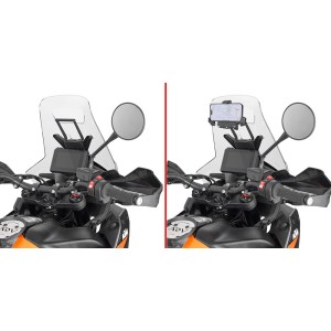 GIVI ALUMINUM TRAVERSE FOR FIXING SMARTPHONE KTM 890 ADVENTURE R 2025