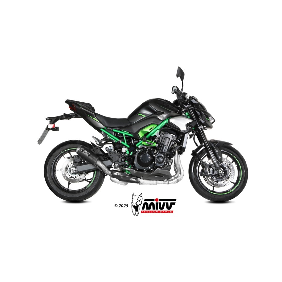 TERMINALE MIVV MK3 KAWASAKI Z 900 2025, OMOLOGATO CARBONIO