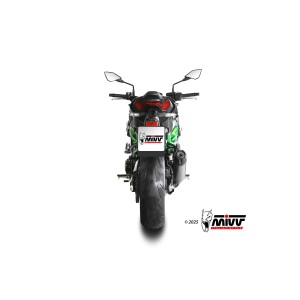 EXHAUST MIVV AK-1 KAWASAKI Z 900 2025, APPROVED TITANIUM/CARBON