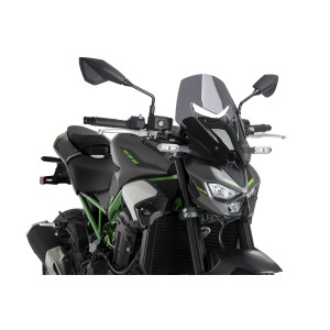 PUIG TOURING WINDSCREEN KAWASAKI Z 900 2025, DARK SMOKE