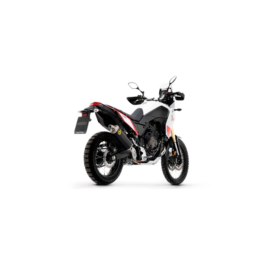 TERMINALE ARROW INDY RACE YAMAHA TENERE 700 2021-2024, ALLUMINIO DARK/ACCIAIO, OMOLOGATO