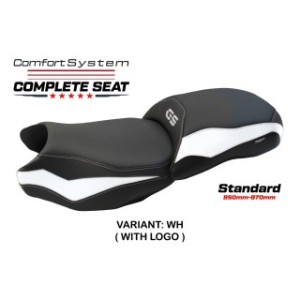 SELLA TPZ COMFORT CON LOGO PER   BMW R 1200 GS 2013/2018, BIANCO
