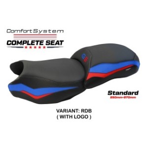 SELLA TPZ COMFORT CON LOGO PER   BMW R 1200 GS 2013/2018, ROSSO-BLU