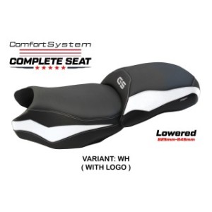 TPZ LOWERED COMFORT SEAT WITH LOGO FOR BMW R 1250 GS 2021/2024 , WHITE