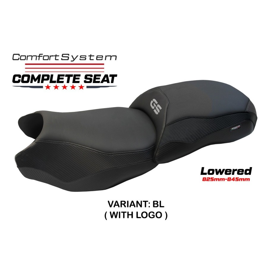 ASIENTO TPZ COMFORT BAJADOS CON LOGO PARA BMW R 1250 GS 2021/2024 , NERO