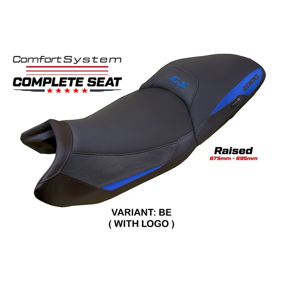 SELLA TPZ COMFORT RIALZATA CON LOGO PER   BMW R 1300 GS 2023/2025 , BLU