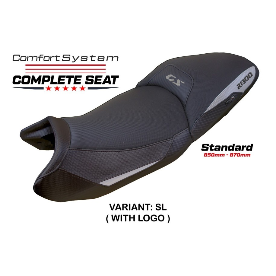 TPZ COMFORT SEAT WITH LOGO FOR  BMW R 1300 GS 2023/2025 , SILVER