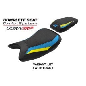 TPZ COMFORT SEAT WITH LOGO FOR  BMW S 1000 R 2021/2024 , YELLOW-SKY BLUE