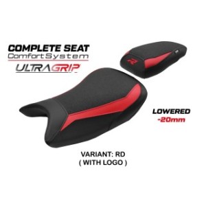 TPZ KOMFORTSITZ MIT NIEDRIGEER SITZFLACHE UND LOGO FÜR BMW S 1000 R 2025 , BLACK-RED