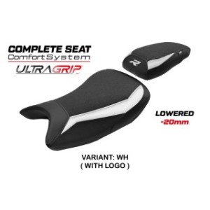 TPZ LOWERED COMFORT SEAT WITH LOGO FOR BMW S 1000 R 2025 , WHITE