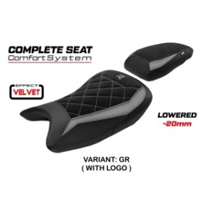 ASIENTO TPZ COMFORT BAJADOS CON LOGO PARA BMW S 1000 R 2021/2024 , GRIGIO