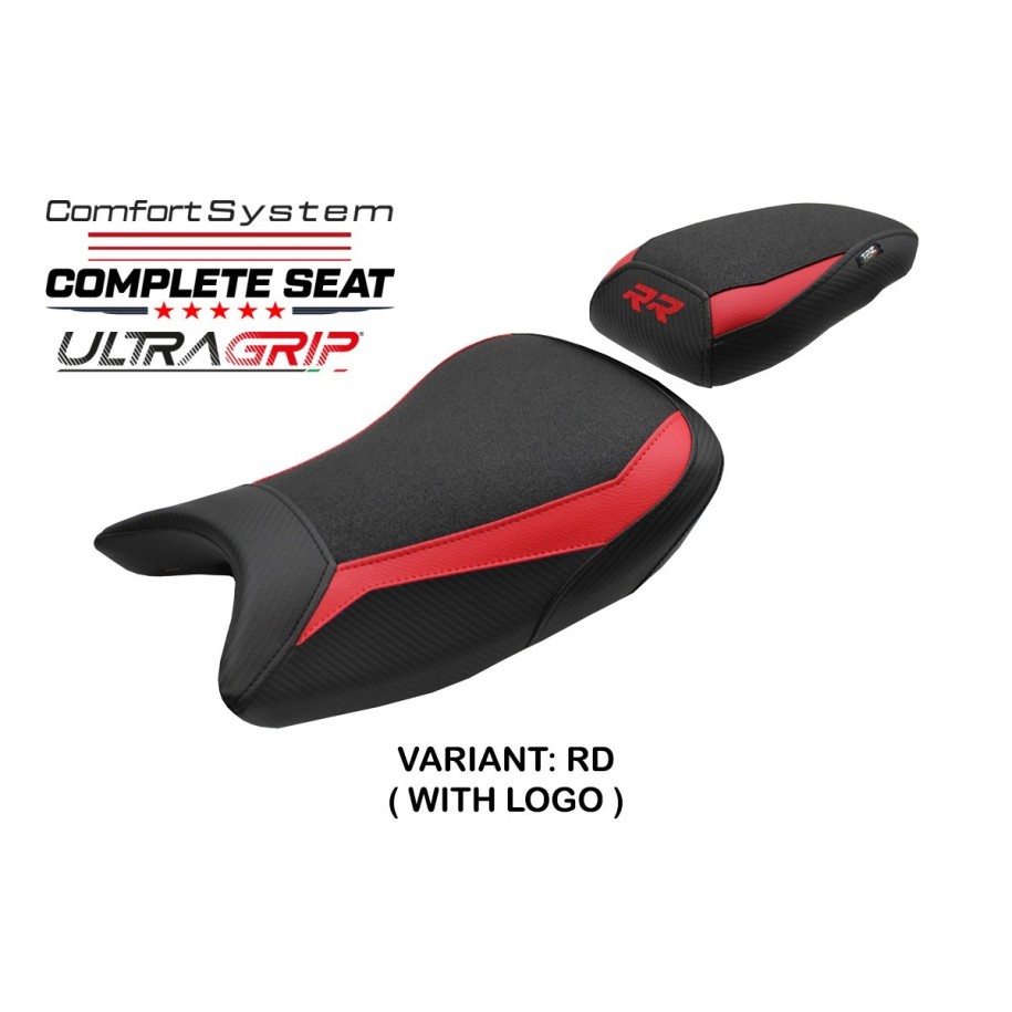 ASIENTO TPZ COMFORT CON LOGO PARA BMW S 1000 RR 2019/2020, ROSSO