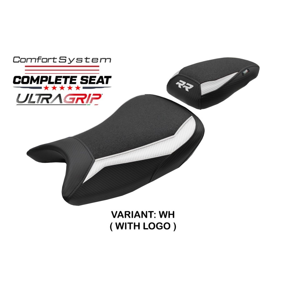 TPZ COMFORT SEAT WITH LOGO FOR  BMW S 1000 RR 2019/2020, WHITE