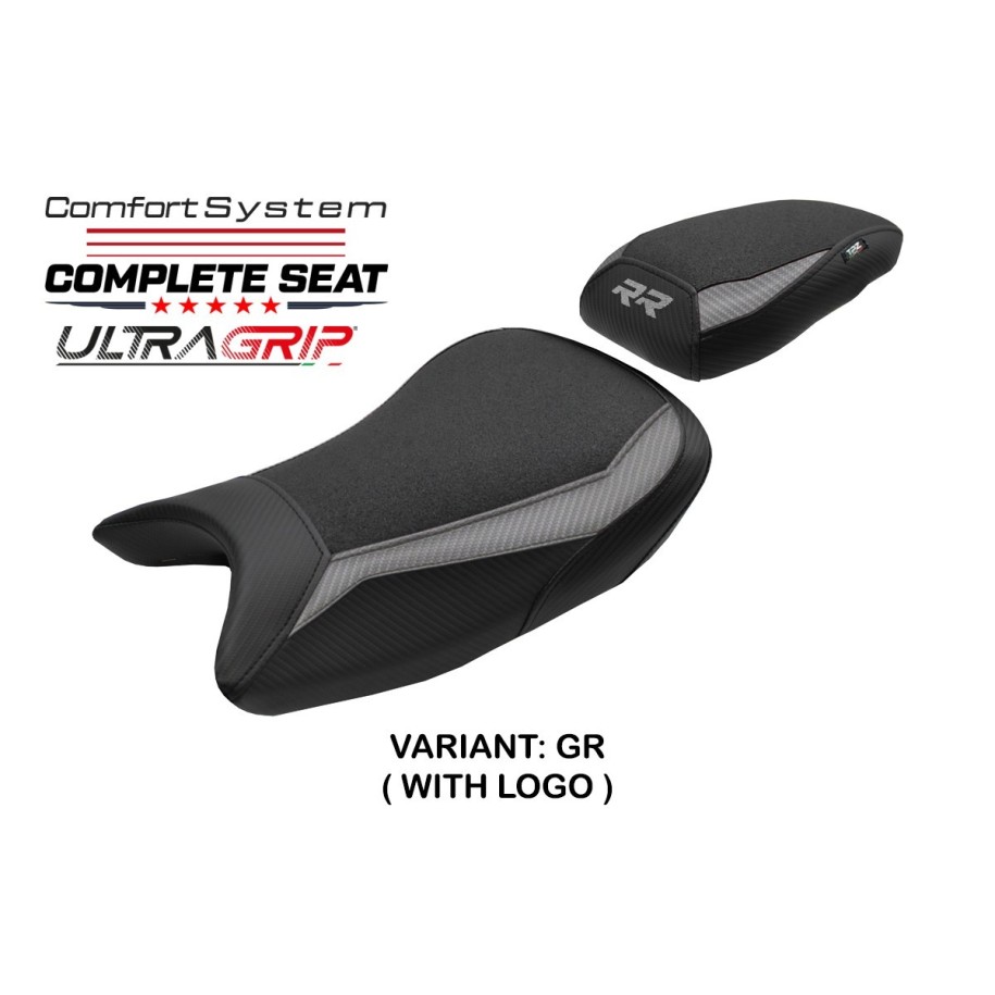 TPZ COMFORT SEAT WITH LOGO FOR  BMW S 1000 RR 2023/2024, GREY