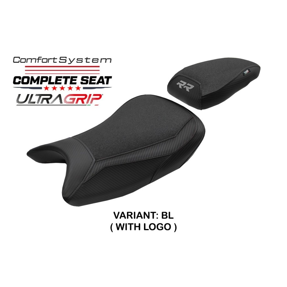 SELLA TPZ COMFORT CON LOGO PER   BMW S 1000 RR 2025 , NERO