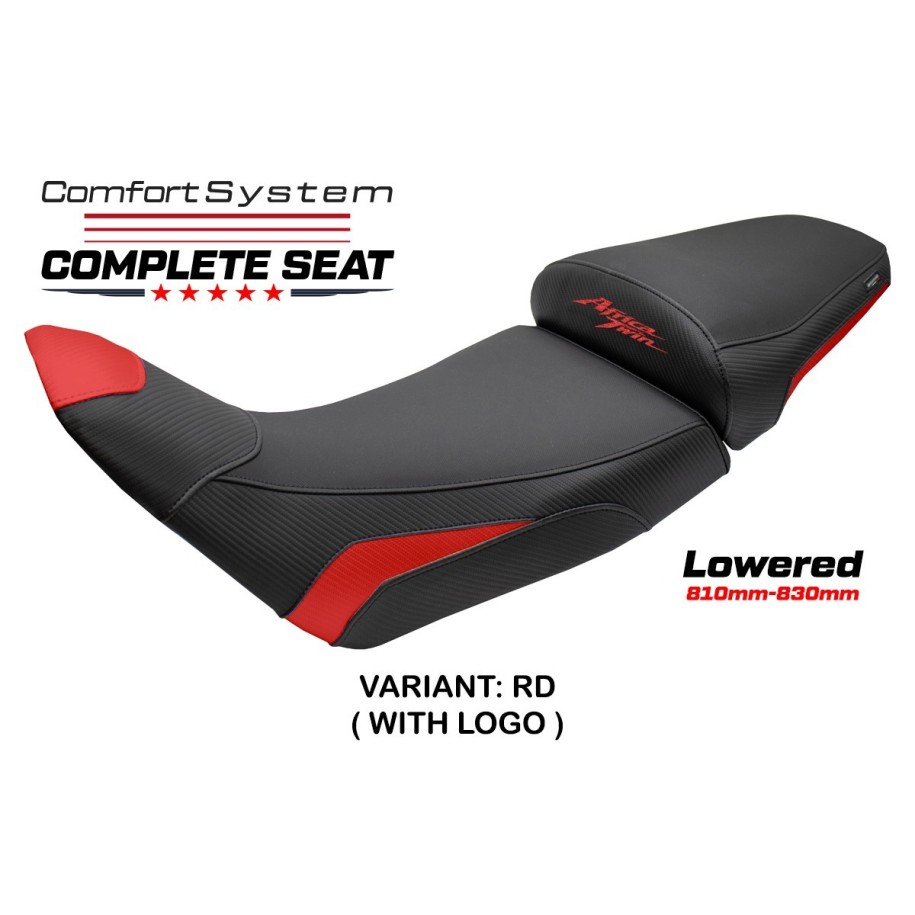 ASIENTO TPZ COMFORT BAJADOS CON LOGO PARA HONDA AFRICA TWIN 1100 2020/2023 , ROSSO