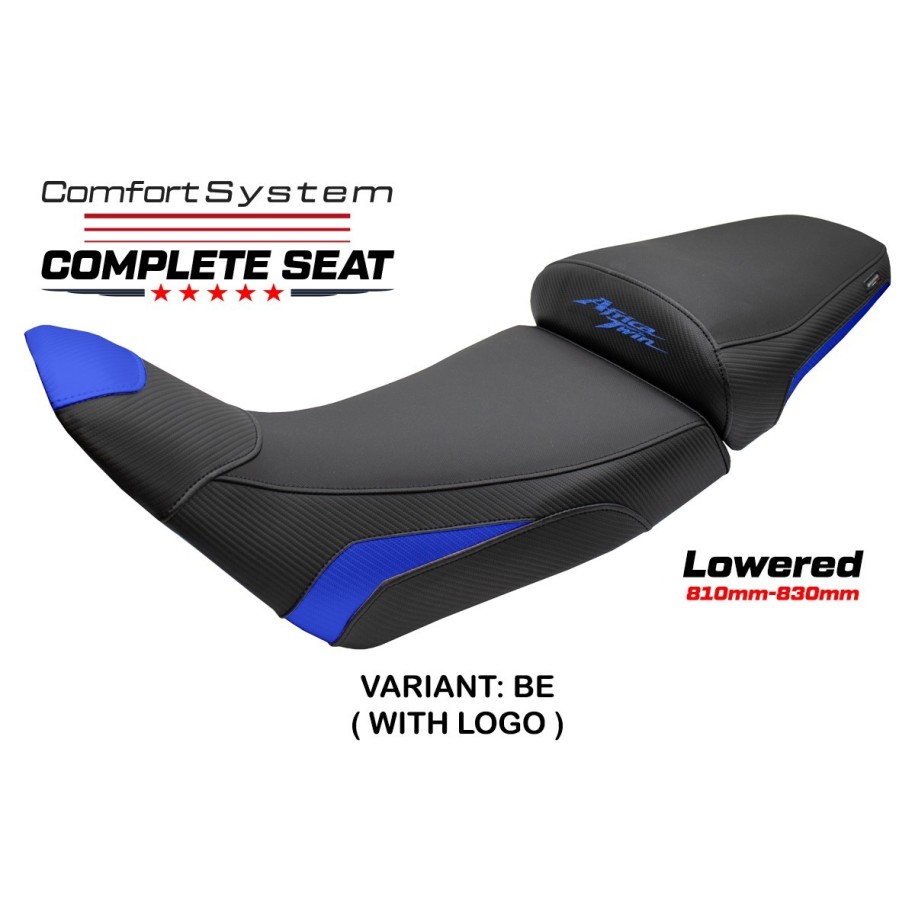 TPZ LOWERED COMFORT SEAT WITH LOGO FOR HONDA AFRICA TWIN 1100 ADVENTURE SPORTS 2020/2021 , BLUE