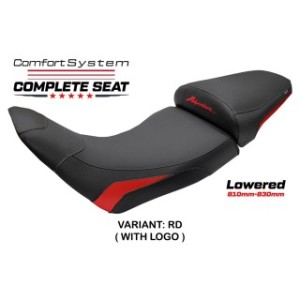 SELLA TPZ COMFORT RIBASSATA CON LOGO PER   HONDA AFRICA TWIN 1100 ADVENTURE SPORTS 2024-2026 , ROSSO