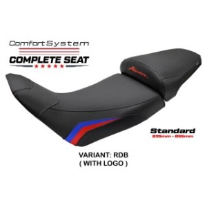 SELLA TPZ COMFORT CON LOGO PER   HONDA AFRICA TWIN 1100 ADVENTURE SPORTS 2024-2026 , ROSSO-BLU