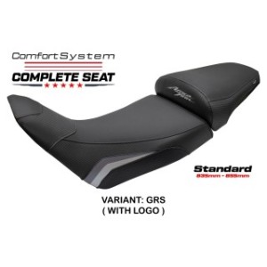 TPZ COMFORT SEAT WITH LOGO FOR  HONDA AFRICA TWIN 1100 ADVENTURE SPORTS 2024-2026 , GREY-SILVER