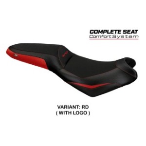 TPZ COMFORT SEAT WITH LOGO FOR  KAWASAKI VERSYS 650 2024/2025 , BLACK-RED