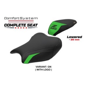 TPZ KOMFORTSITZ MIT NIEDRIGERER SITZHONE UND LOGO FÜR KAWASAKI Z 900 2021/2024 , GREEN