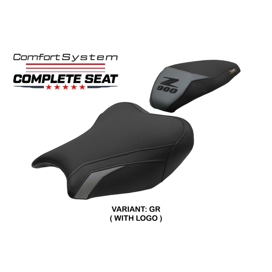 ASIENTO TPZ COMFORT CON LOGO PARA KAWASAKI Z 900 2020, GRIGIO