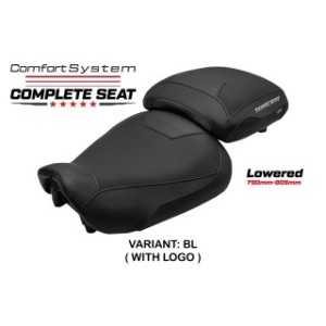 TPZ LOWERED COMFORT SEAT WITH LOGO FOR YAMAHA TRACER 9 GT 2021/2024 , BLACK