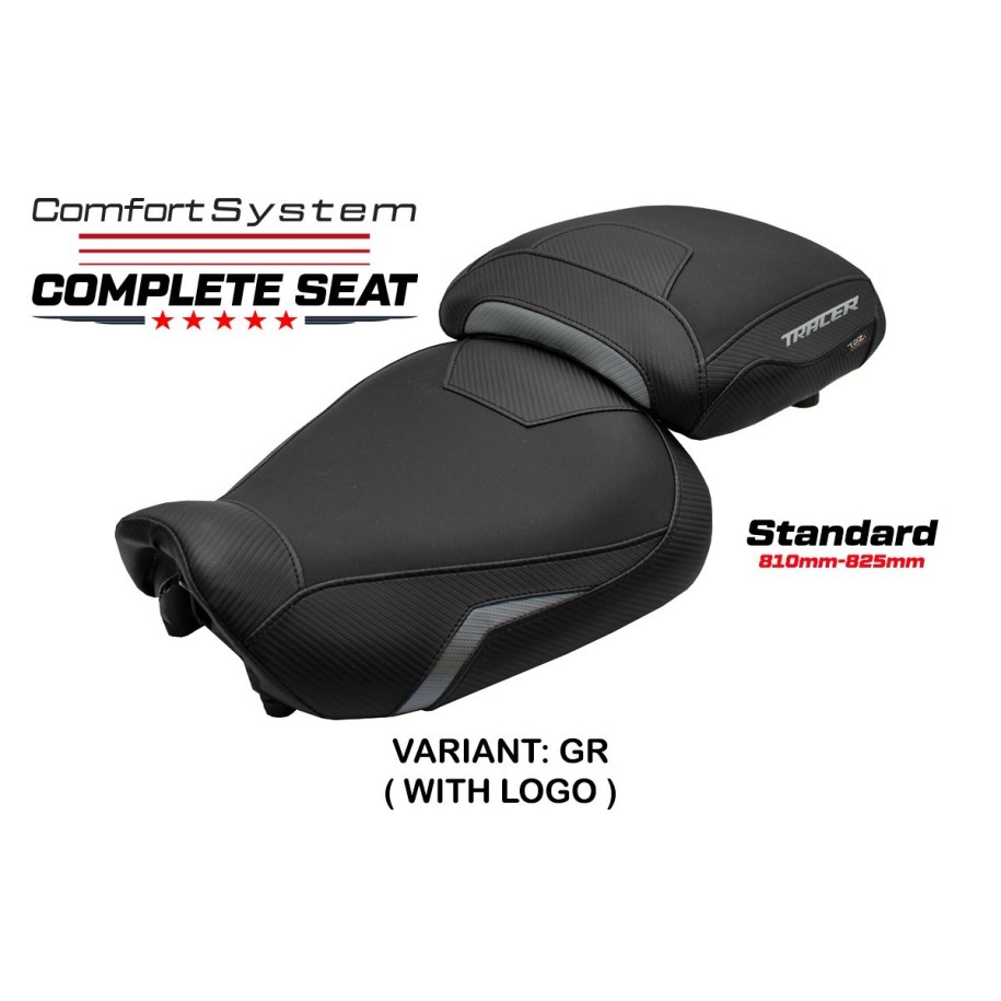 ASIENTO TPZ COMFORT CON LOGO PARA YAMAHA TRACER 9 GT 2021/2024 , GRIGIO