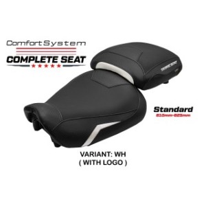 ASIENTO TPZ COMFORT CON LOGO PARA YAMAHA TRACER 9 GT 2021/2024 , BIANCO
