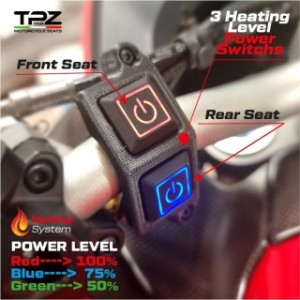 SELLA TPZ RISCALDATA RIBASSATA CON LOGO PER   BMW R 1200 GS 2013/2018, ARGENTO