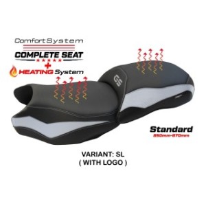 TPZ HEATED SEAT WITH LOGO FOR BMW R 1200 GS 2013/2018, SILVER