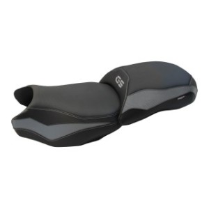 TPZ LOWERED HEATED SEAT WITH LOGO FOR BMW R 1250 GS 2021/2024 , GREY