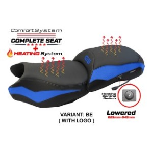 TPZ LOWERED HEATED SEAT WITH LOGO FOR BMW R 1250 GS 2021/2024 , BLUE