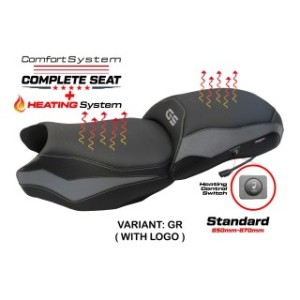 TPZ HEATED SEAT WITH LOGO FOR BMW R 1250 GS 2021/2024 , GREY