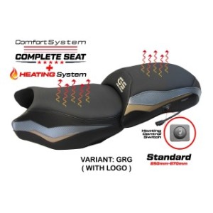 TPZ HEATED SEAT WITH LOGO FOR BMW R 1250 GS 2021/2024 , GREY-GOLD