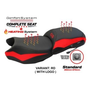 SELLA TPZ RISCALDATA CON LOGO PER   BMW R 1250 GS 2021/2024 , ROSSO