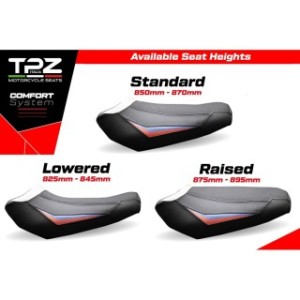 TPZ LOWERED HEATED SEAT WITH LOGO FOR BMW R 1300 GS 2023/2025 , SILVER