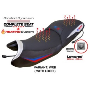 ASIENTO TPZ CON CALEFACCION BAJADOS CON LOGO PARA BMW R 1300 GS 2023/2025 , BIANCO-ROSSO-BLU