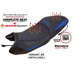 SELLA TPZ RISCALDATA CON LOGO PER   BMW R 1300 GS 2023/2025 , BLU