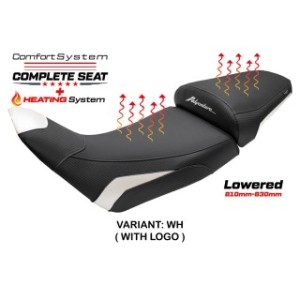 TPZ LOWERED HEATED SEAT WITH LOGO FOR HONDA AFRICA TWIN 1100 2024/2025 , WHITE