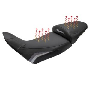 SELLA TPZ RISCALDATA CON LOGO PER   HONDA AFRICA TWIN 1100 2020/2023 , GRIGIO-ARGENTO