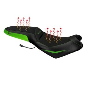 ASIENTO TPZ CON CALEFACCION CON LOGO PARA KAWASAKI VERSYS 650 2007/2009, VERDE