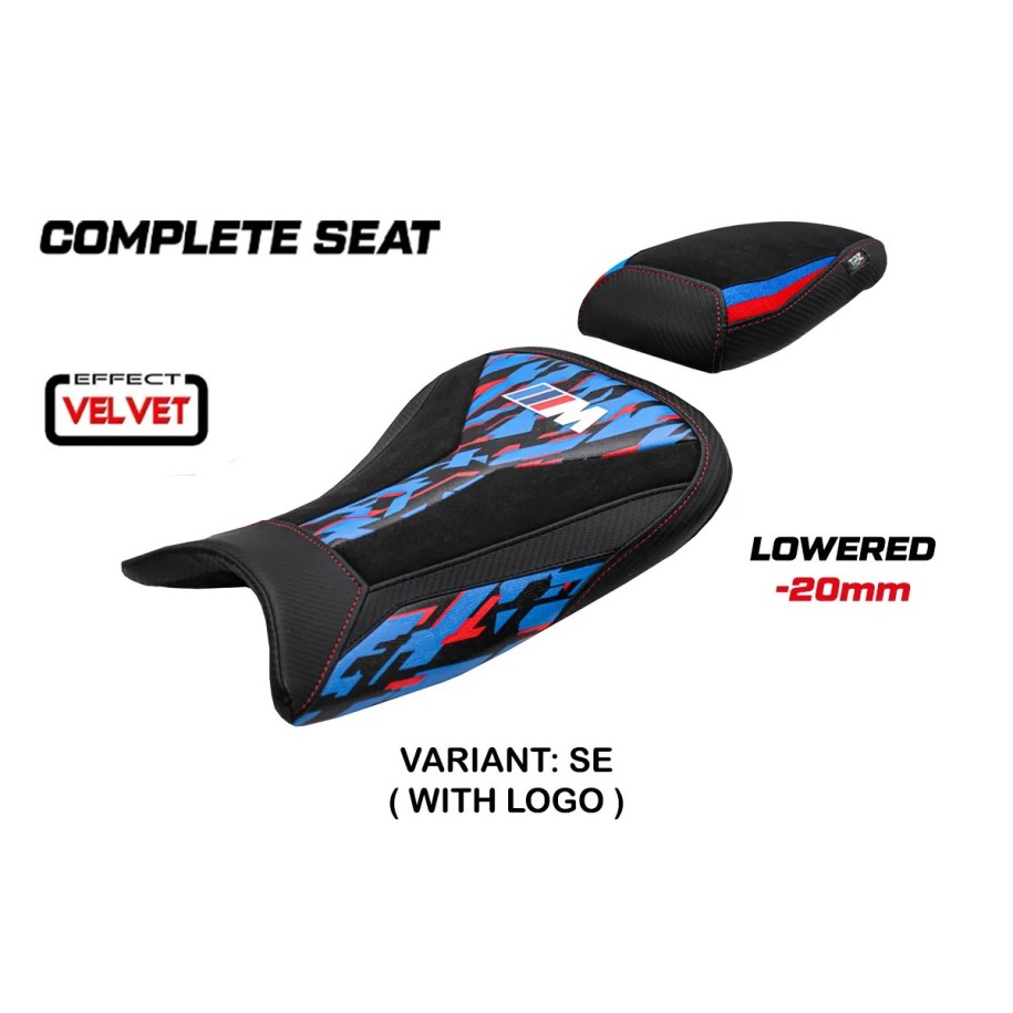 TPZ SITZ MIT NIEDRIGERER SITZHONE UND LOGO FÜR BMW S 1000 R 2021/2024 , SPECIAL EDITION