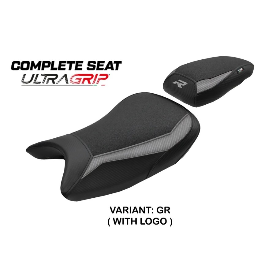 SELLA TPZ ULTRAGRIP CON LOGO PER   BMW S 1000 R 2021/2024 , GRIGIO
