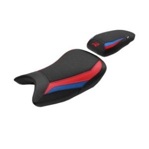 TPZ LOWERED SEAT WITH LOGO FOR BMW S 1000 R 2025 , BLACK-RED-BLUE
