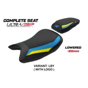 TPZ SITZ MIT NIEDRIGERER SITZHONE UND LOGO FÜR BMW S 1000 R 2025 , YELLOW-SKY BLUE
