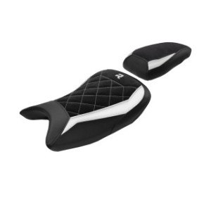 TPZ SITZ MIT NIEDRIGERER SITZHONE UND LOGO FÜR BMW S 1000 R 2021/2024 , WHITE